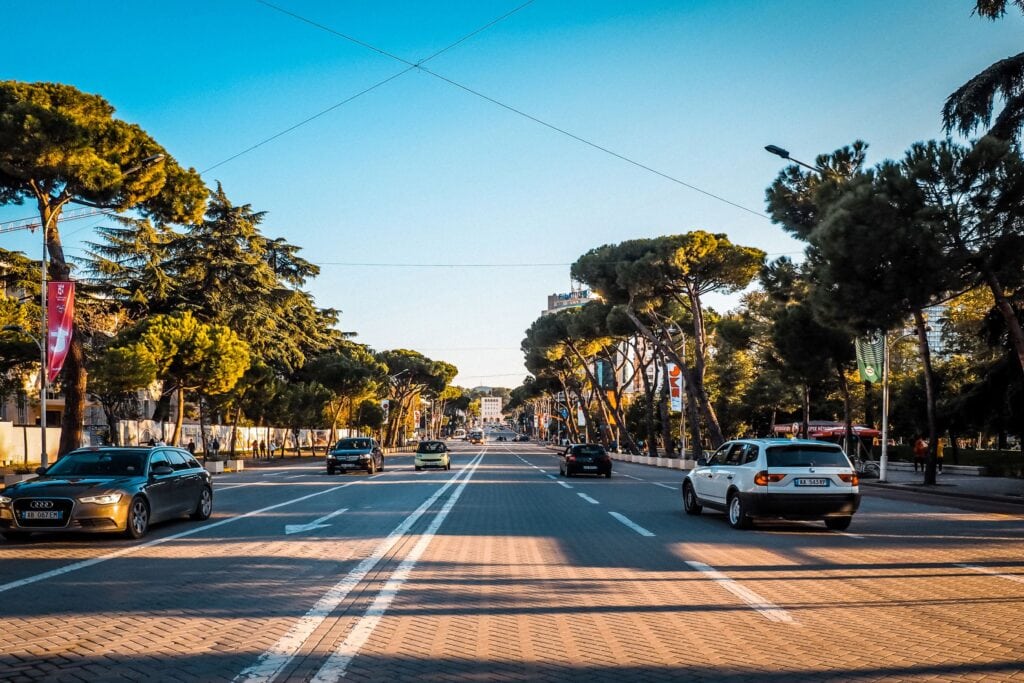 Tirana Albania Street scene Digital Nomads